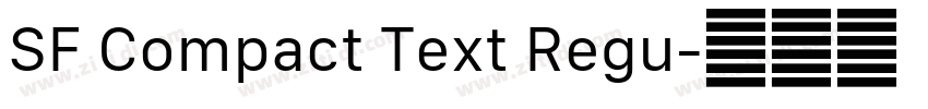 SF Compact Text Regu字体转换